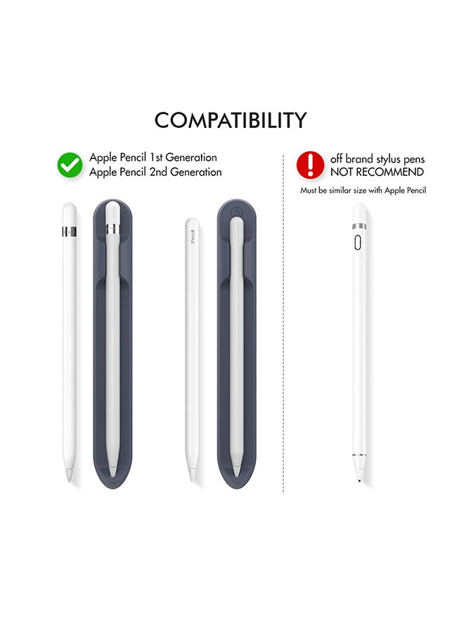 Baykron Silicone Pencil Holder For Apple Pencil 1 & 2 Navy - Image 4