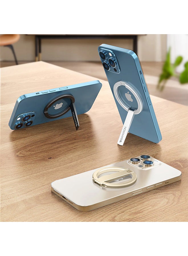Baykron Premium Mag Stand Compact Magnetic Stand With Magnetic Ring Gold - Image 2