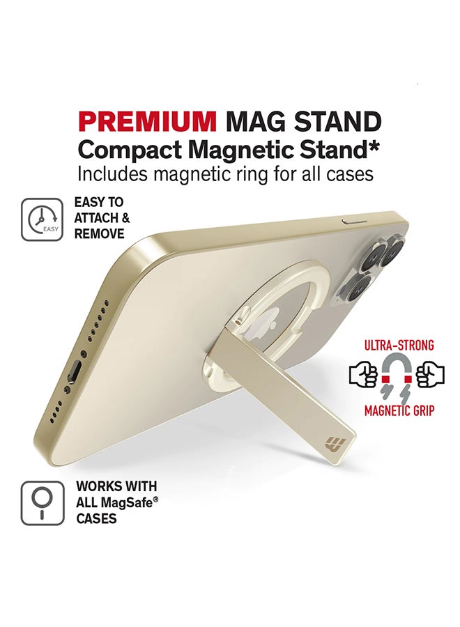 Baykron Premium Mag Stand Compact Magnetic Stand With Magnetic Ring Gold - Image 4