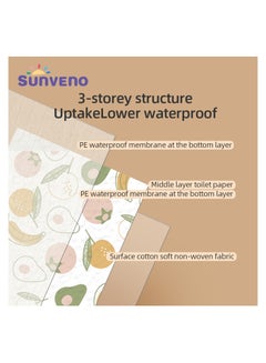 Sunveno Baby Feeding Disposable Travel Multipurpose Placemats 20 Pcs/Pack  - Image 5