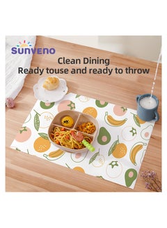 Sunveno Baby Feeding Disposable Travel Multipurpose Placemats 20 Pcs/Pack  - Image 3