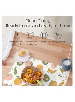 Sunveno Baby Feeding Disposable Travel Multipurpose Placemats 20 Pcs/Pack  - Image 4