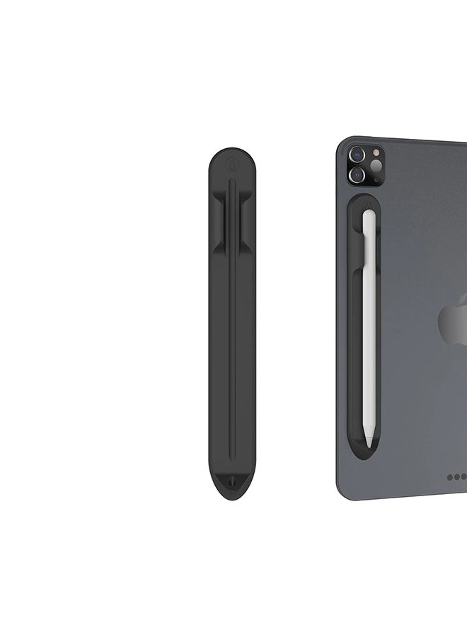 Baykron Silicone Pencil Holder For Apple Pencil 1 & 2 Black - Image 3