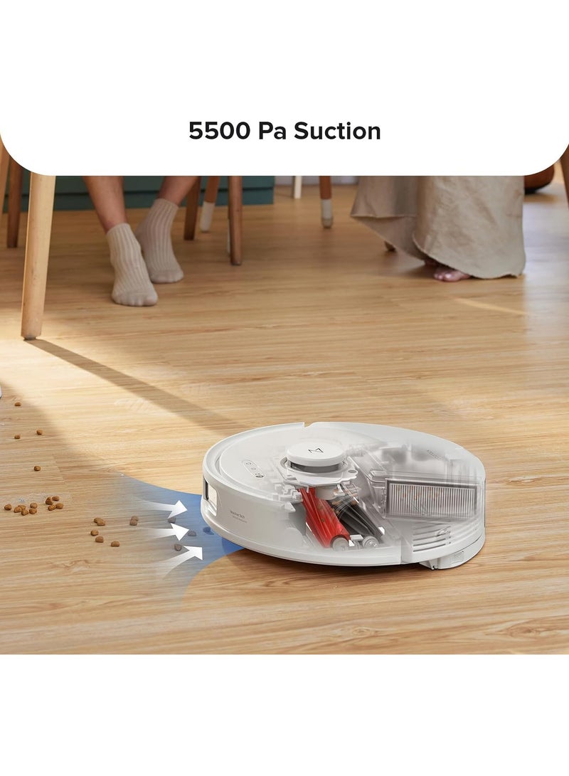 roborock - Q8 Max Robotic Vacuum And Mop Cleaner, DuoRoller Brush, 5500Pa Strong Suction, Lidar Navigation, Obstacle Avoidance, Multi-Level Mapping, Perfect For Pet Hair 470 ml 59 W Q8M02-00 White - Image 1