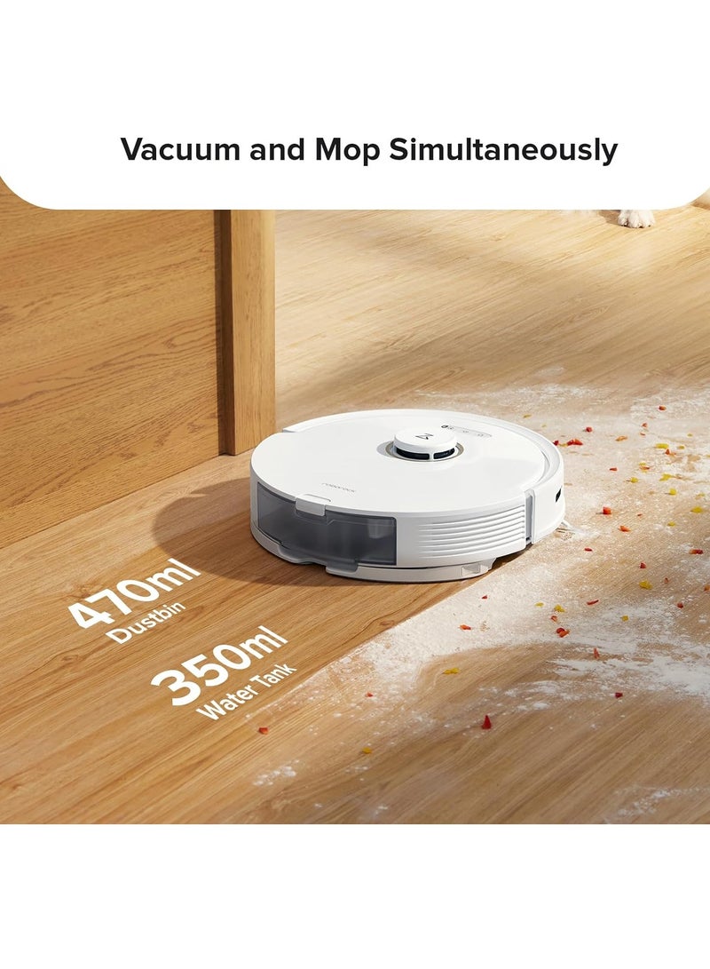 roborock - Q8 Max Robotic Vacuum And Mop Cleaner, DuoRoller Brush, 5500Pa Strong Suction, Lidar Navigation, Obstacle Avoidance, Multi-Level Mapping, Perfect For Pet Hair 470 ml 59 W Q8M02-00 White - Image 1