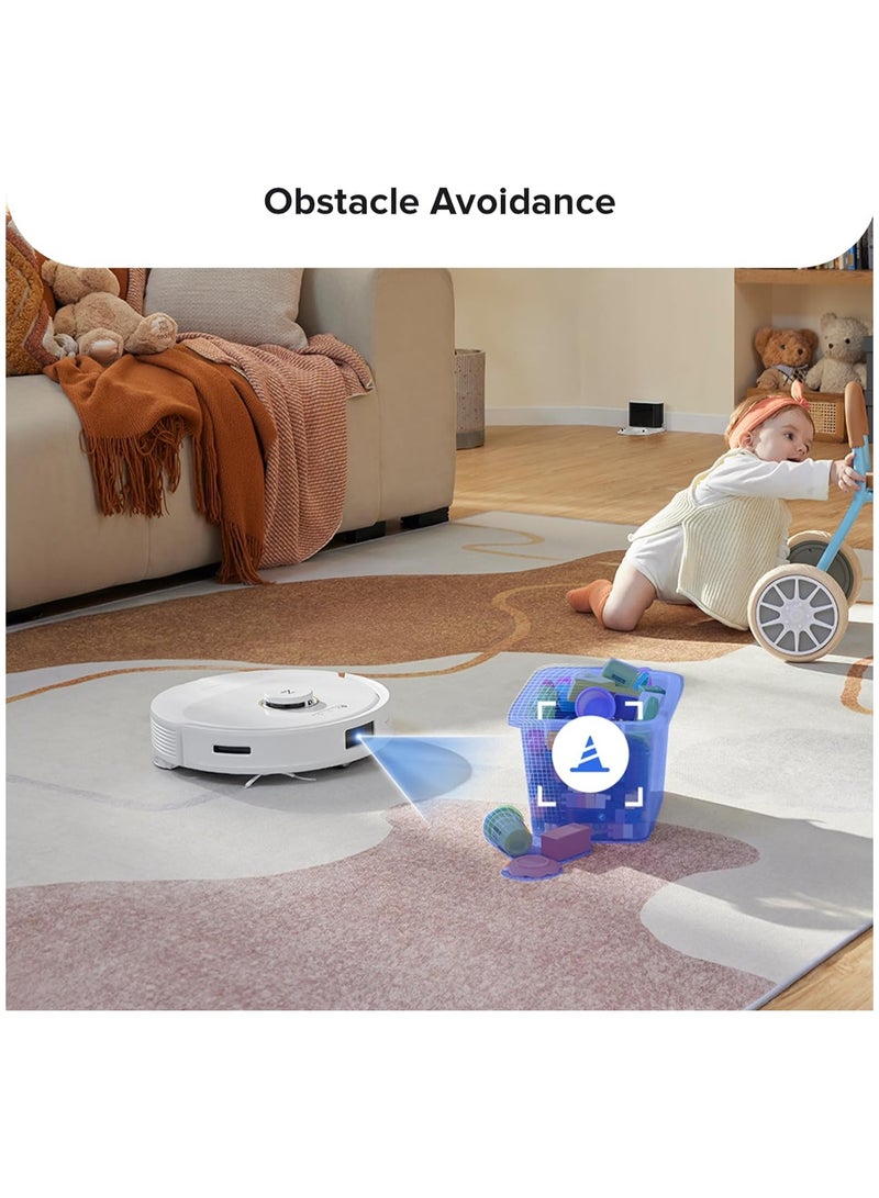 roborock - Q8 Max Robotic Vacuum And Mop Cleaner, DuoRoller Brush, 5500Pa Strong Suction, Lidar Navigation, Obstacle Avoidance, Multi-Level Mapping, Perfect For Pet Hair 470 ml 59 W Q8M02-00 White - Image 1