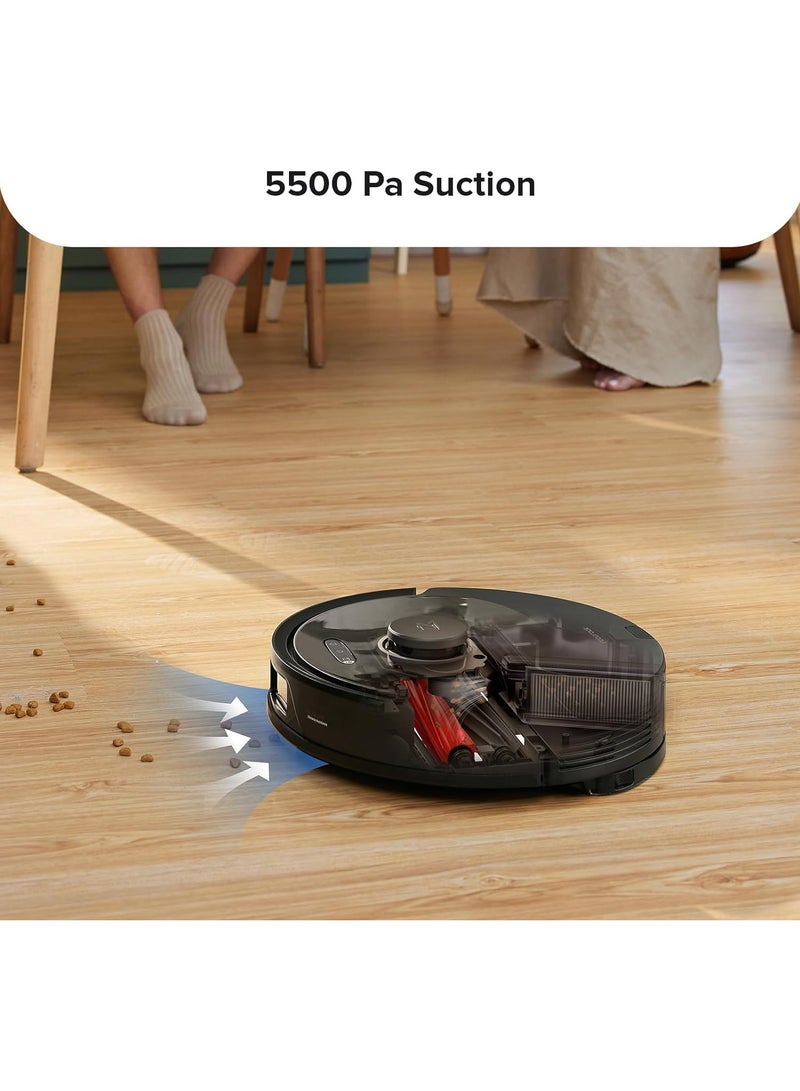 roborock - Q8 Max Robotic Vacuum And Mop Cleaner, DuoRoller Brush, 5500Pa Strong Suction, Lidar Navigation, Obstacle Avoidance, Multi-Level Mapping, Perfect For Pet Hair 470 ml 59 W Q8M52-00 Black - Image 1
