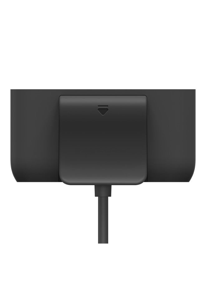 بيلكين - موسع الطاقة BoostCharge ذو 4 منافذ بقدرة 30 وات | شاحن محمول مع كابل بطول 2 متر، يتضمن مشبك، 2X USB-C، 2X USB-A، لأجهزة Apple/Android iPhone 14/13/12 Pro Max وiPad وهواتف Samsung والأجهزة اللوحية أسود - Image 1
