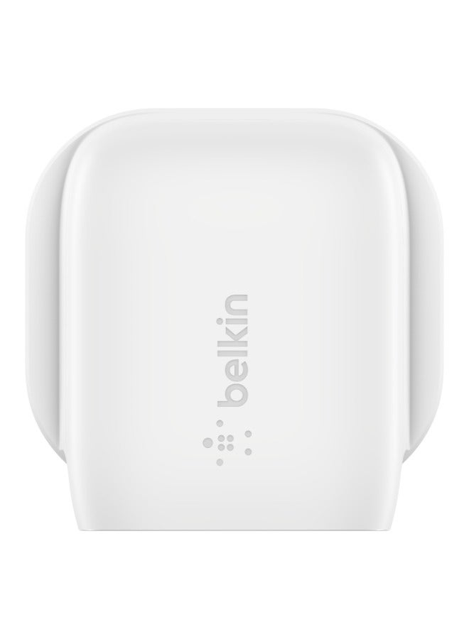 belkin - MFi Certified 20W USB Type C Fast Wall Charger With USB Type C To Lightning Cable, Certified USB-C Pd 3.1 Pps And Travel Sized Design For iPhone 14, Pro, Max, Mini, iPad, Galaxy, Pixel And More White - Image 1