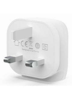 belkin MFi Certified 20W USB Type C Fast Wall Charger With USB Type C To Lightning Cable, Certified USB-C Pd 3.1 Pps And Travel Sized Design For iPhone 14, Pro, Max, Mini, iPad, Galaxy, Pixel And More White  - Image 3