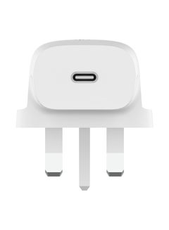 belkin MFi Certified 20W USB Type C Fast Wall Charger With USB Type C To Lightning Cable, Certified USB-C Pd 3.1 Pps And Travel Sized Design For iPhone 14, Pro, Max, Mini, iPad, Galaxy, Pixel And More White  - Image 2