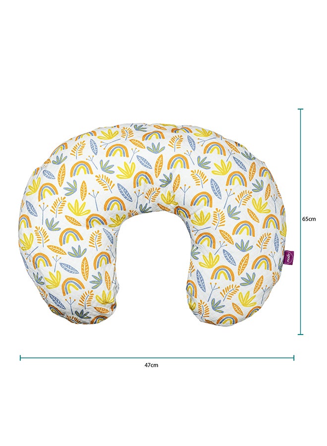 مون MOON Portable Nursing Breast Feeding Baby Support Pillow Cushion With Washable Zippered Cover - Rainbow  - Image 2