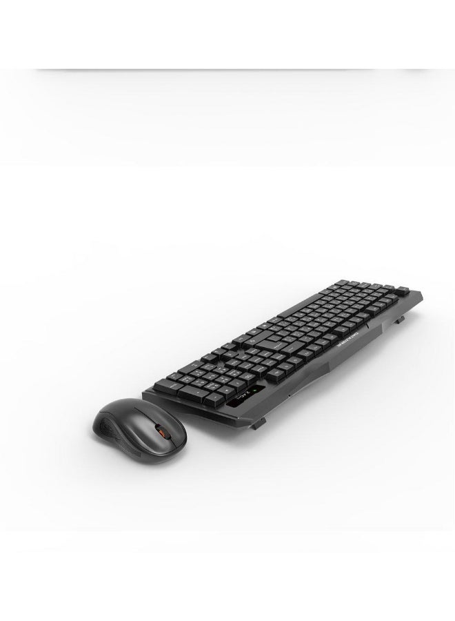 Datazone - DM-KM388 Wireless COMBO Keyboard And Mouse Black - Image 1