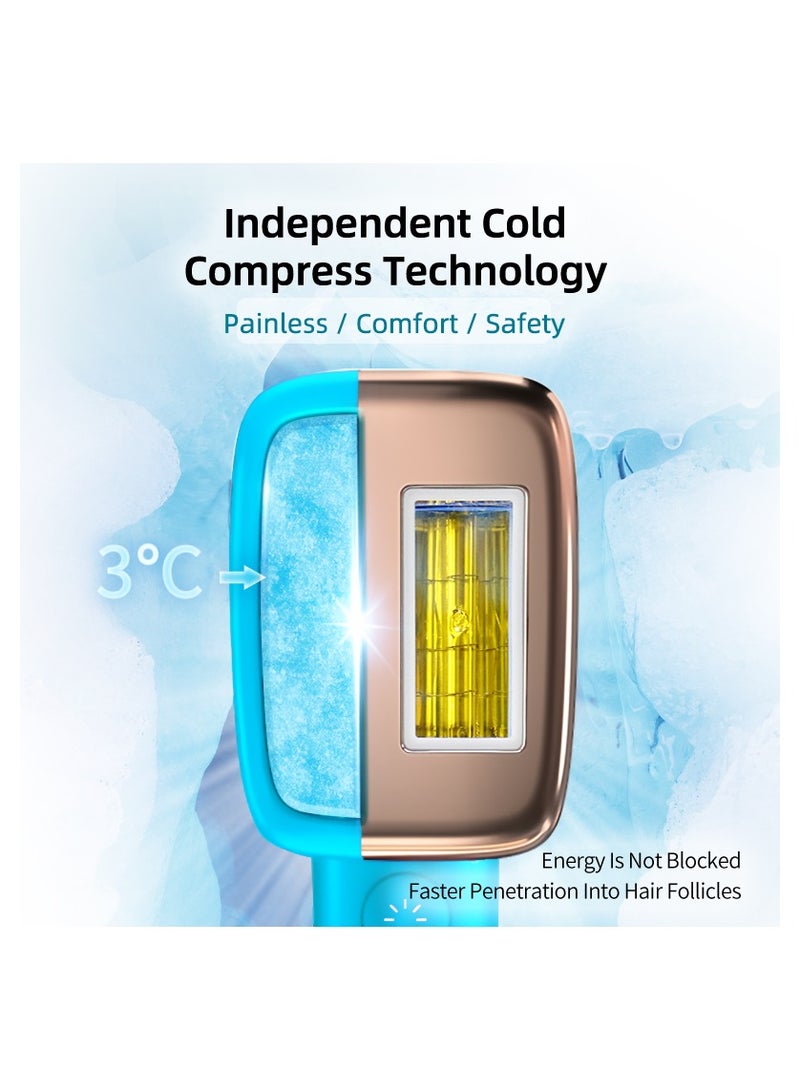 MLAY T14 SR 500000 Pulses Quartz Lamp For Updated IPL Ice Laser Painless Hair Removal Device Gold - Image 2