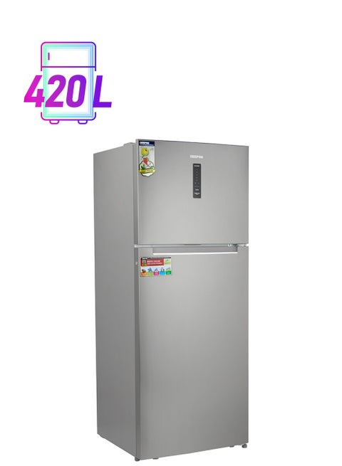 Double Door No-Frost Refrigerator 130 W GRF5202SXHN-1 Grey