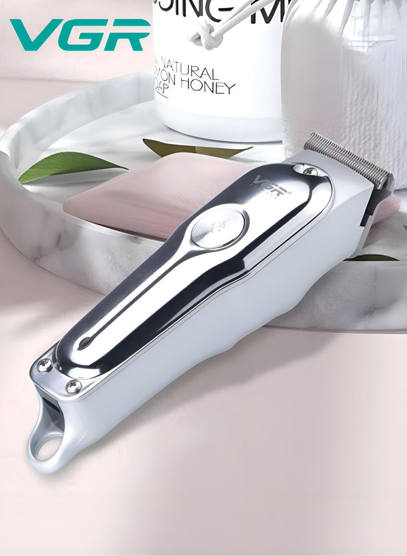 VGR - Hair Clipper Shaver 120Min Working Time 600mAh Battery With 3 Guide Comb Led Light Usb Charging For Home Travel Car Dormitory V-071 - Image 1