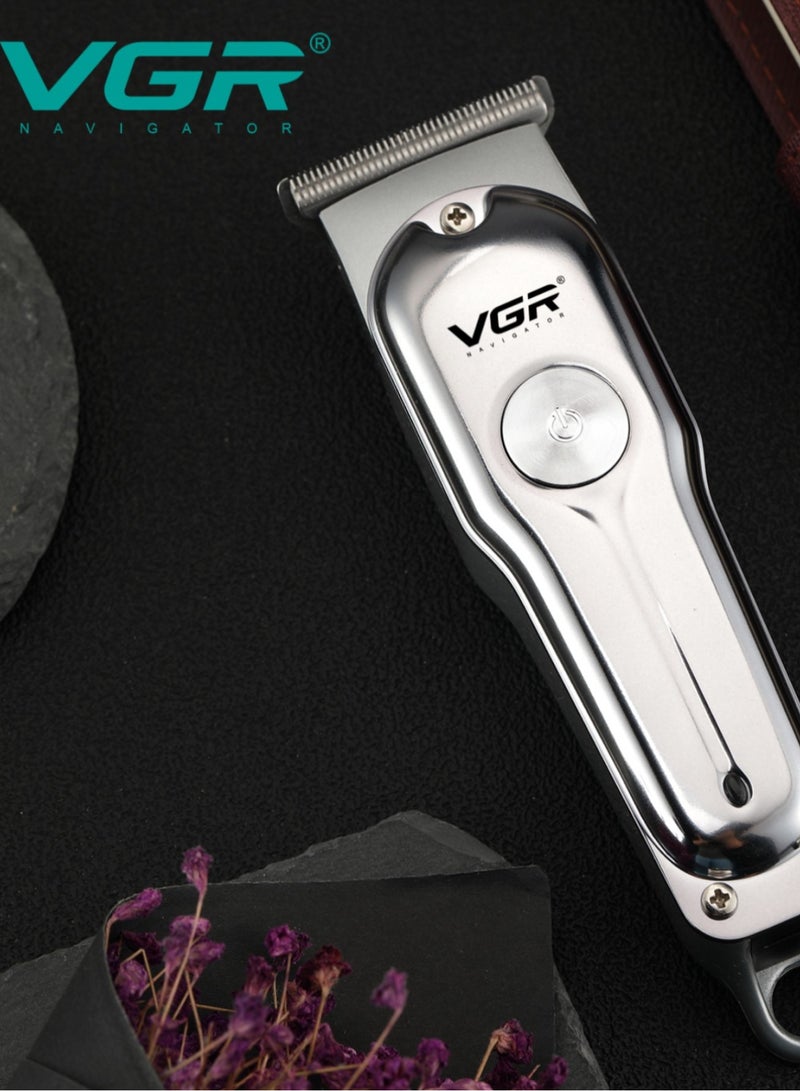VGR - Hair Clipper Shaver 120Min Working Time 600mAh Battery With 3 Guide Comb Led Light Usb Charging For Home Travel Car Dormitory V-071 - Image 1