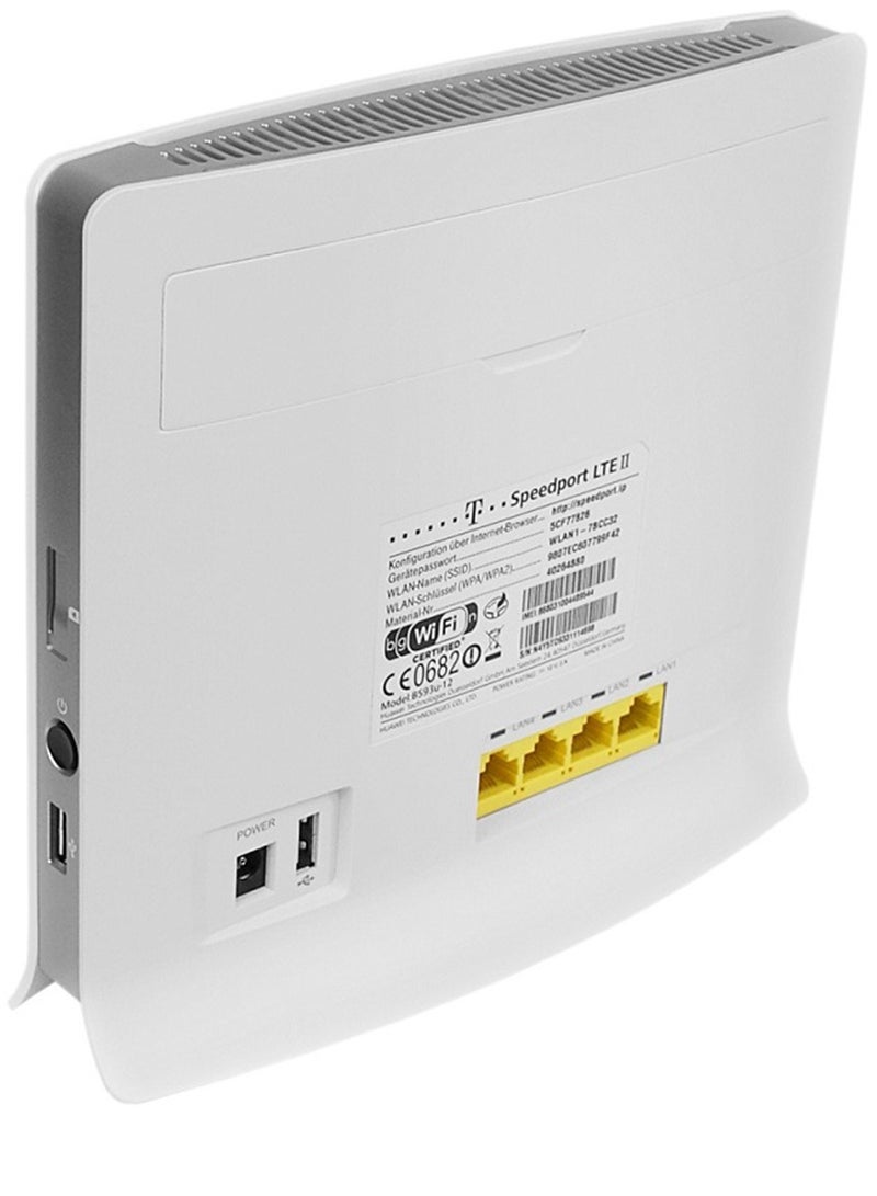 Router With Sim Card Slot 4G LTE TDD/FDD  B593s-12 White