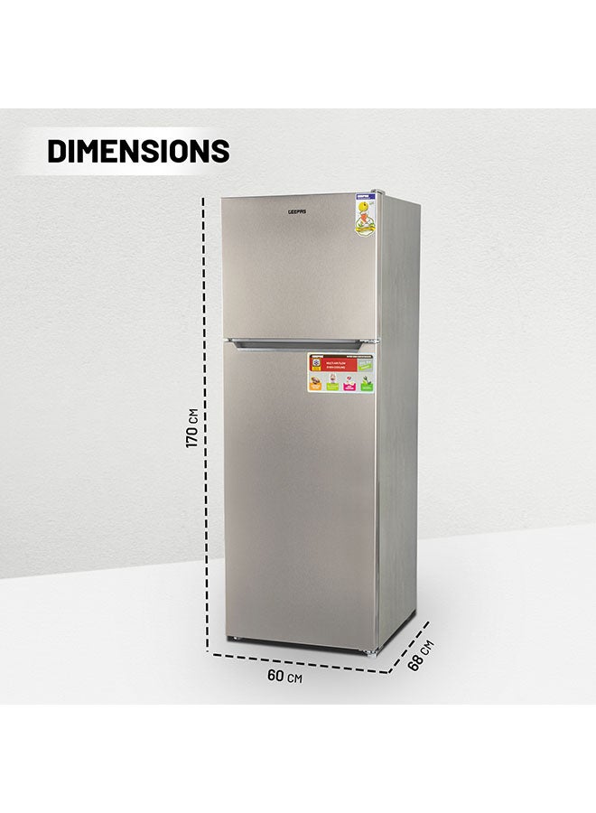 جيباس - ثلاجة بباب مزدوج نوفروست سعة 348 لترًا GRF4122SSXN-1 رمادي - Image 1