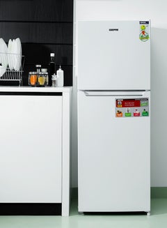 جيباس ثلاجة بباب مزدوج نوفروست سعة 201 لتراً وقدرة 252 وات GRF2809WXN-1 أبيض  - Image 1