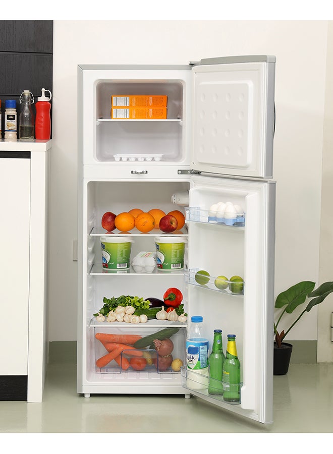 جيباس ثلاجة تبريد مباشر موفرة للطاقة بباب مزدوج مع تبريد أسرع سعة 132 لترًا وقوة 120 وات GRF1857WPN-1 رمادي - Image 4