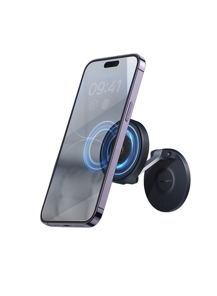 Baseus MagPro Series Magnetic Foldable Phone Mount Holder 360° Rotatable Adjustable Arm Wall-Mounted Stand For iPhone 15 Plus, 15 Pro Max, Huawei Mate60 Pro, Samsung Galaxy S23, Xiaomi 13 Pro Black - Image 1