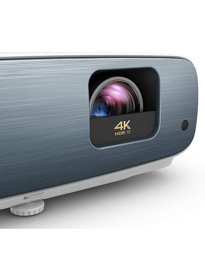 BenQ - UHD HDR 4K Projector, 3000 Lumens Home Theater Projector, 10W Speakers Wireless Movie Projector, Smart Android TV Projector For Home Cinema, Sports & Games, Projector 4K Bluetooth Wifi Android TV Dongle + Android TV Remote Control TK850i White - Image 1