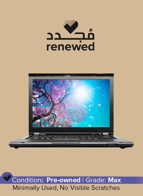 Renewed - ThinkPad T430 Laptop With 14-Inch Screen Display,Intel Core i5/3rd Generation/8GB RAM/128GB SSD/Windows 10 English black