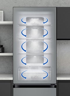Samsung 350L Gross Capacity - 328L Net Capacity, Bottom Mount Refrigerator, Bespoke, No Frost, Power Cool/Freeze, All Around Cooling RB33T3662AP Cotta White  - Image 5