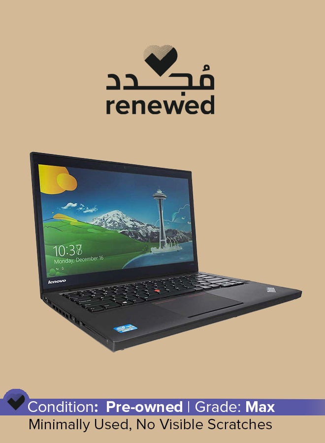 Lenovo - Renewed - ThinkPad T440s Laptop With 14-Inch Screen Display,Intel Core i7/4th Generation/8GB RAM/256GB SSD/Windows 10 English Black - Image 1
