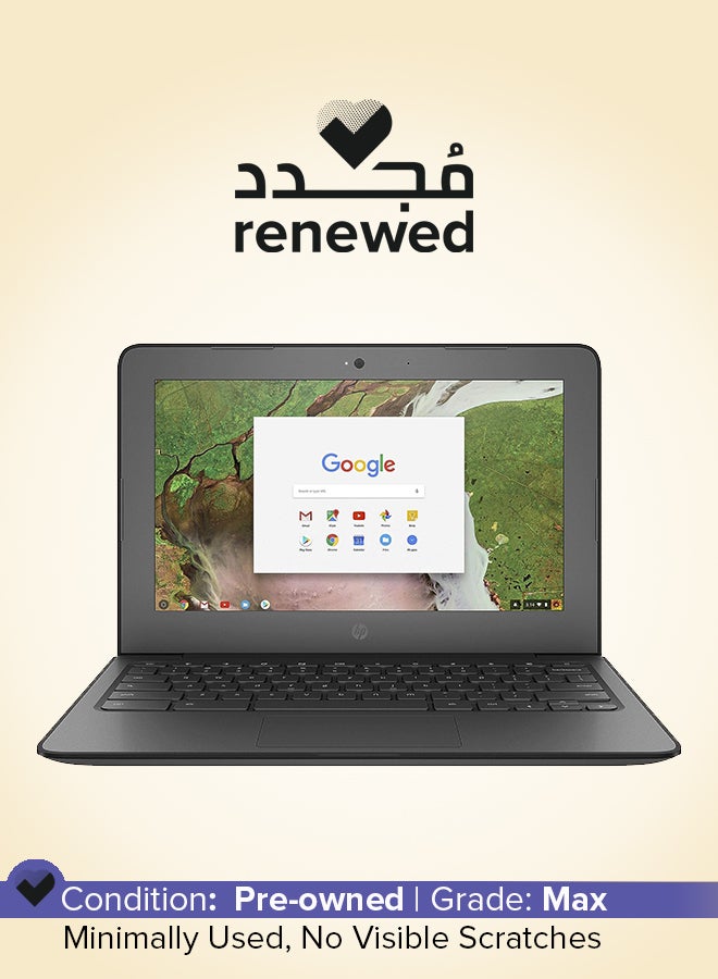 HP Renewed - Chromebook 11 G6 EE 11.6" Chromebook Intel Celeron 1.10 GHz 2 GB 16 GB Chrome OS English Black  - Image 1