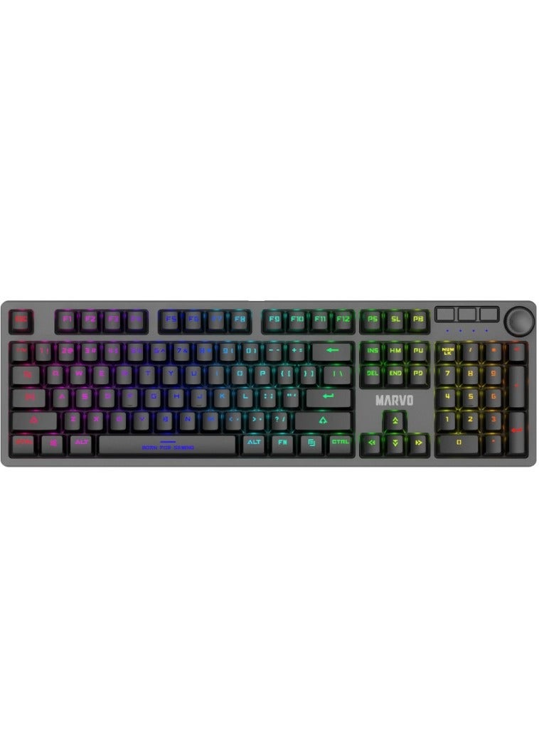 MARVO KG954 EN-R Wired Mechanical Keyboard with Detachable USB Type-C Cable - Image 1