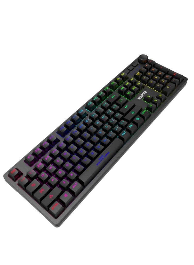 MARVO KG954 EN-R Wired Mechanical Keyboard with Detachable USB Type-C Cable - Image 5