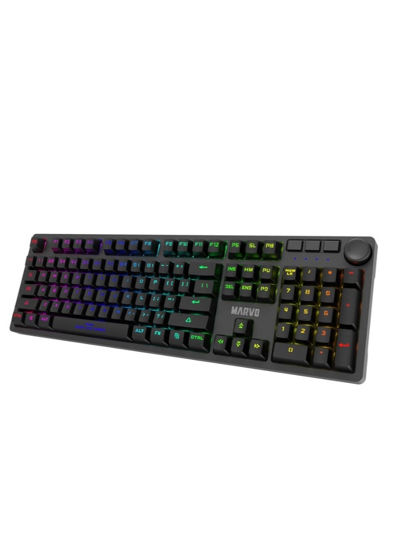 MARVO KG954 EN-R Wired Mechanical Keyboard with Detachable USB Type-C Cable - Image 2