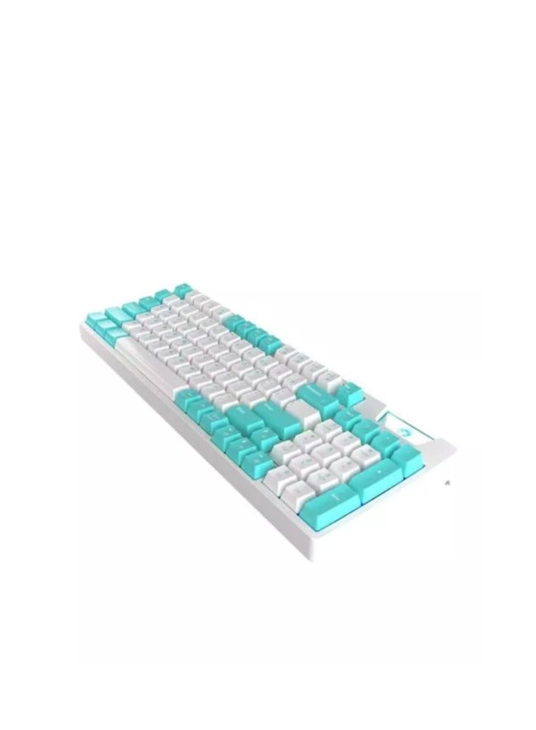MARVO - MARVO KG972W EN-BL+WH Mechanical Wireless Gaming Keyboard with Suspended GASKET Structure - Image 1