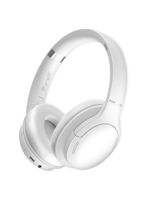 Wireless Headphones HiFidelity OverEar WiredWireless Bluetooth v5.4 Headset with Microphone 24H Playtime 300mAh Battery Foldable Design White White