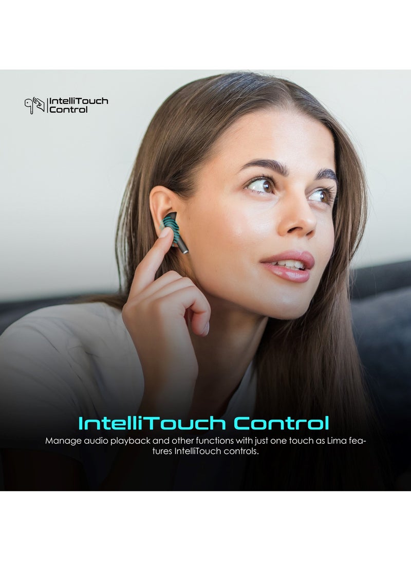 PROMATE - Wireless Earbuds, In-Ear Bluetooth v5.3 with ENC Noise Reduction, 30-hour Playback Time, Intelligent Touch Controls and 300mAh Charging Case Black - Image 1