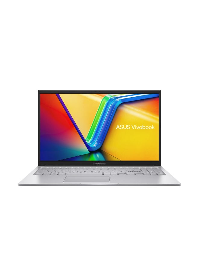 ASUS X1504ZA-NJ055 Laptop With 15.6-inch, Core i3-1215U Processor/4GB RAM/256GB SSD/DOS(Without Windows)/ English/Arabic Silver  - Image 1