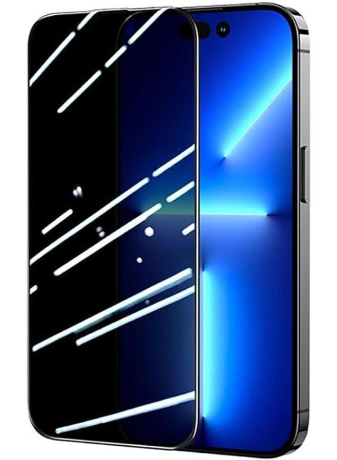 JOYROOM Joyroom JR-PF-P02 Tempered Glass Screen Protector (2.5D Full Screen with Black Edge) for iP 14 Pro 6.1" (Privacy) Clear  - Image 2