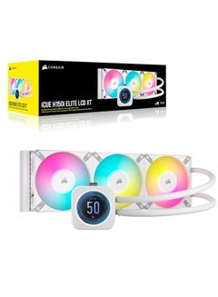CORSAIR iCUE H150i Elite LCD XT Liquid CPU Cooler - IPS LCD Screen - Three AF120 RGB Elite Fans - 360Mm Radiator - Fits Intel® LGA 1700, AMD® AM5, And More - Included iCUE Commander Core  - Image 2