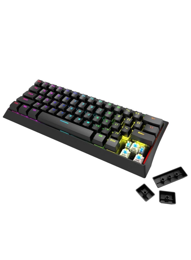 MARVO MARVO KG962 EN-B Wired Mechanical Keyboard with Detachable USB Type-C Cable  - Image 3