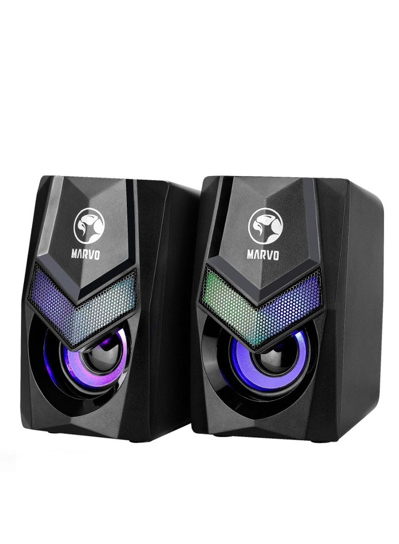 MARVO MARVO SG118 USB Wired 2.0 RGB Gaming Speaker  - Image 3