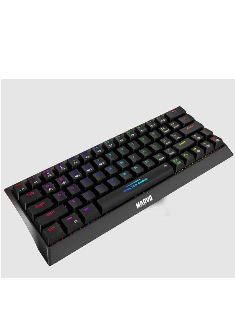 MARVO KG962W EN-B Wireless Gaming Keyboard with Detachable USB Type-C Cable - Image 3