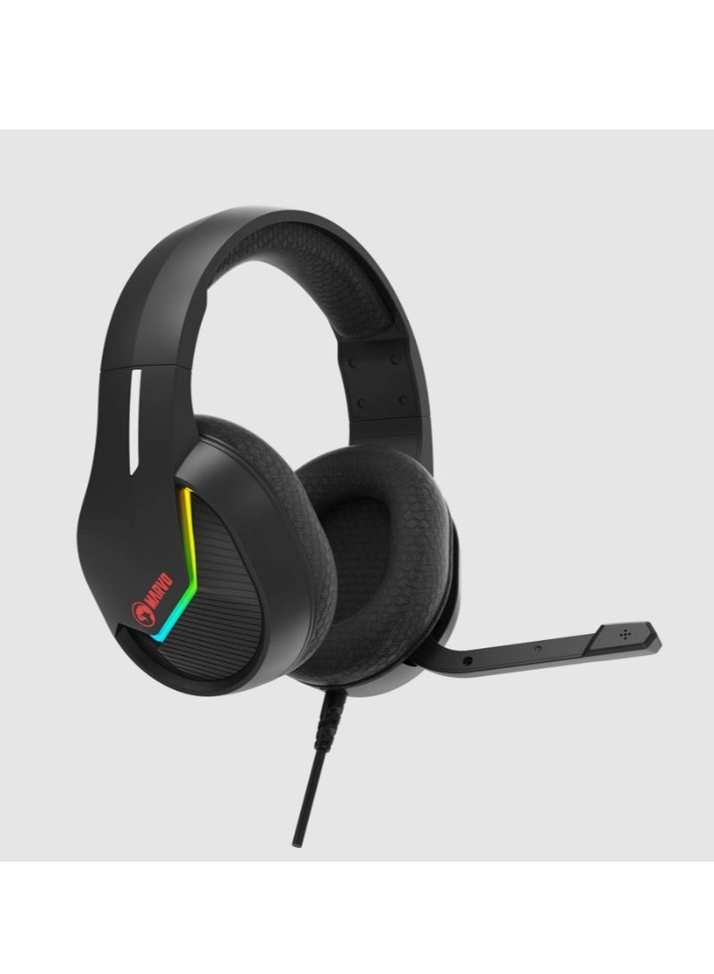 MARVO MARVO H8618 BK USB Wired Gaming Headset Black  - Image 3