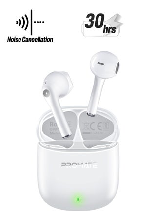 Wireless Earbuds, In-Ear Bluetooth v5.3 with ENC Noise Reduction, 30-hour Playback Time, Intelligent Touch Controls and 300mAh Charging Case White - pnsku/N70019766V/45/_/1741330563/3da248da-cd34-4c06-a780-020669e83e82