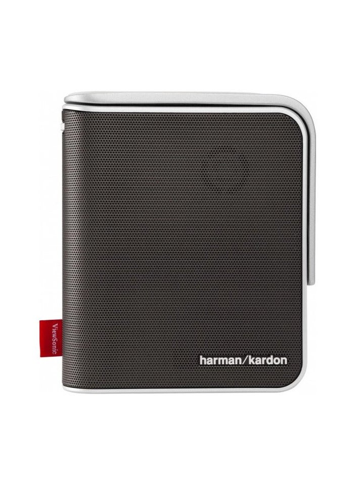 فيوسونيك - ViewSonic M1+_G2 Smart LED Portable Projector 360° Smart stand with Harman KardonSpeakers, 30,000-hour lifespan M1+_G2 Silver - Image 1
