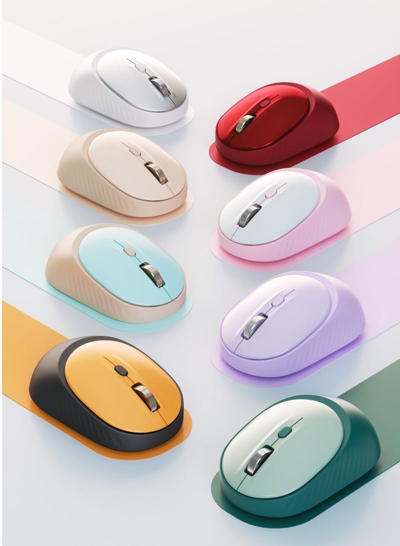 HP - Wireless Bluetooth Mouse M231 Mute Dual Mode 800-1600DPI Mice Bluetooth/2.4G Wireless Mouse Ultra Long Lasting Compatible with All Devices Milk Tea - Image 1