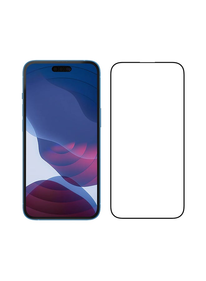 بايكرون Premium Tempered Glass Screen Protector For iPhone 14 Pro Max 6.7-Inch With Edge To Edge Coverage And Antibacterial Protection Clear - Image 4