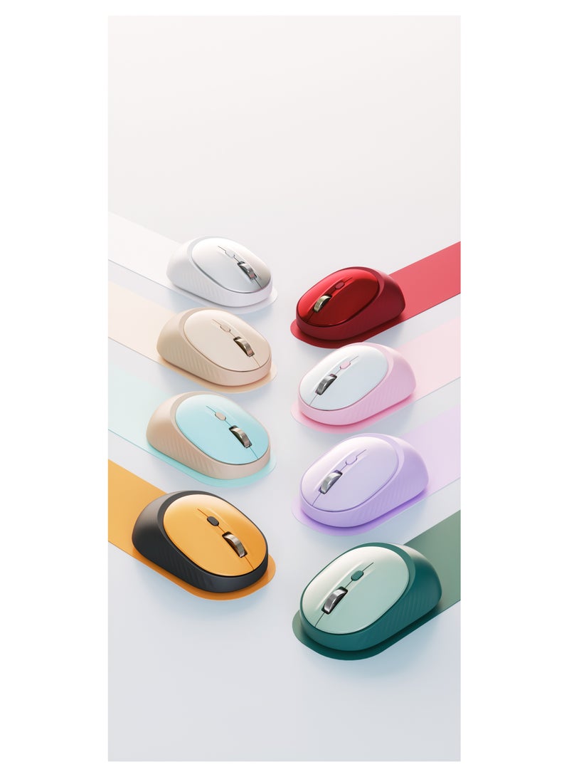 HP - Wireless Bluetooth Mouse M231 Mute Dual Mode 800-1600DPI Mice Bluetooth/2.4G Wireless Mouse Ultra Long Lasting Compatible with All Devices White/Silver - Image 1