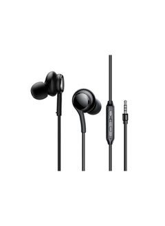 جوي روم JR-EW02 Wired Series Half In-Ear Wired Earphones Black  - Image 1